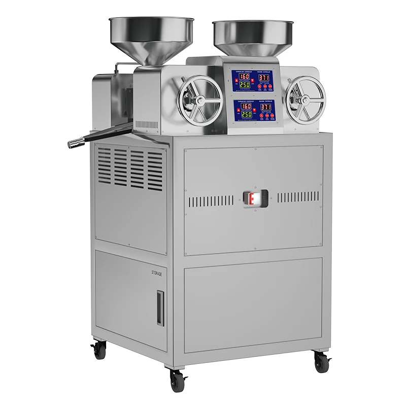 

2 head edible oil press almond sesame black seed walnut oil press