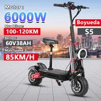 BOYUEDA S5 E-Scooter 6000W Motor 60V38AH Battery Bluetooth APP connection Electric Scooter Smart NFC Function 11\