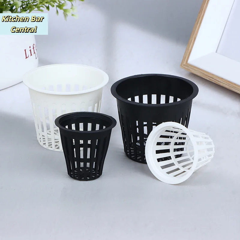 【10Pcs 2Inch 3Inch Grow Orchids Hydroponics Cups Planting Mesh Pot Soilless Net Basket Slotted Colonization Container】