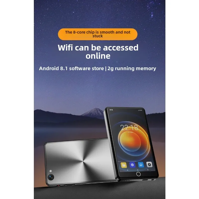 2025 مشغل Mahdi MP4 مع كاميرا بلوتوث واي فاي أندرويد 16 جيجابايت شاشة تعمل باللمس Hifi مشغل موسيقى MP3 TF بطاقة مسجل مكبر صوت فيديو