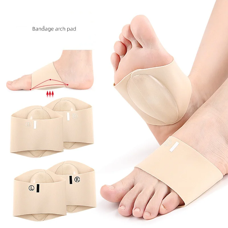 

Bandage Arch Pad Flat Foot Arch Support Orthopedic Insoles For Men And Women Soft shock-absorbing Plantar Fascia Heel Pads