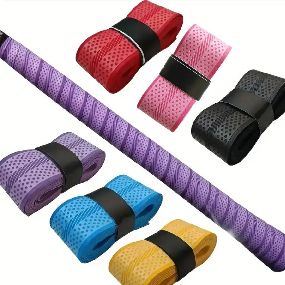 2pcs Golf Grip Non-slip Breathable Strap Badminton Universal Tennis Absorption Racket Winding Pressure Glue Sweat Point Han T5S7