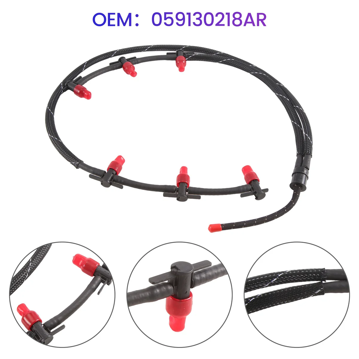 059130218AN Car Return Line Leakage Oil Hose Leakage Fuel for Audi A4 A6 A7 Q7 3.0 TDI 059130218AR