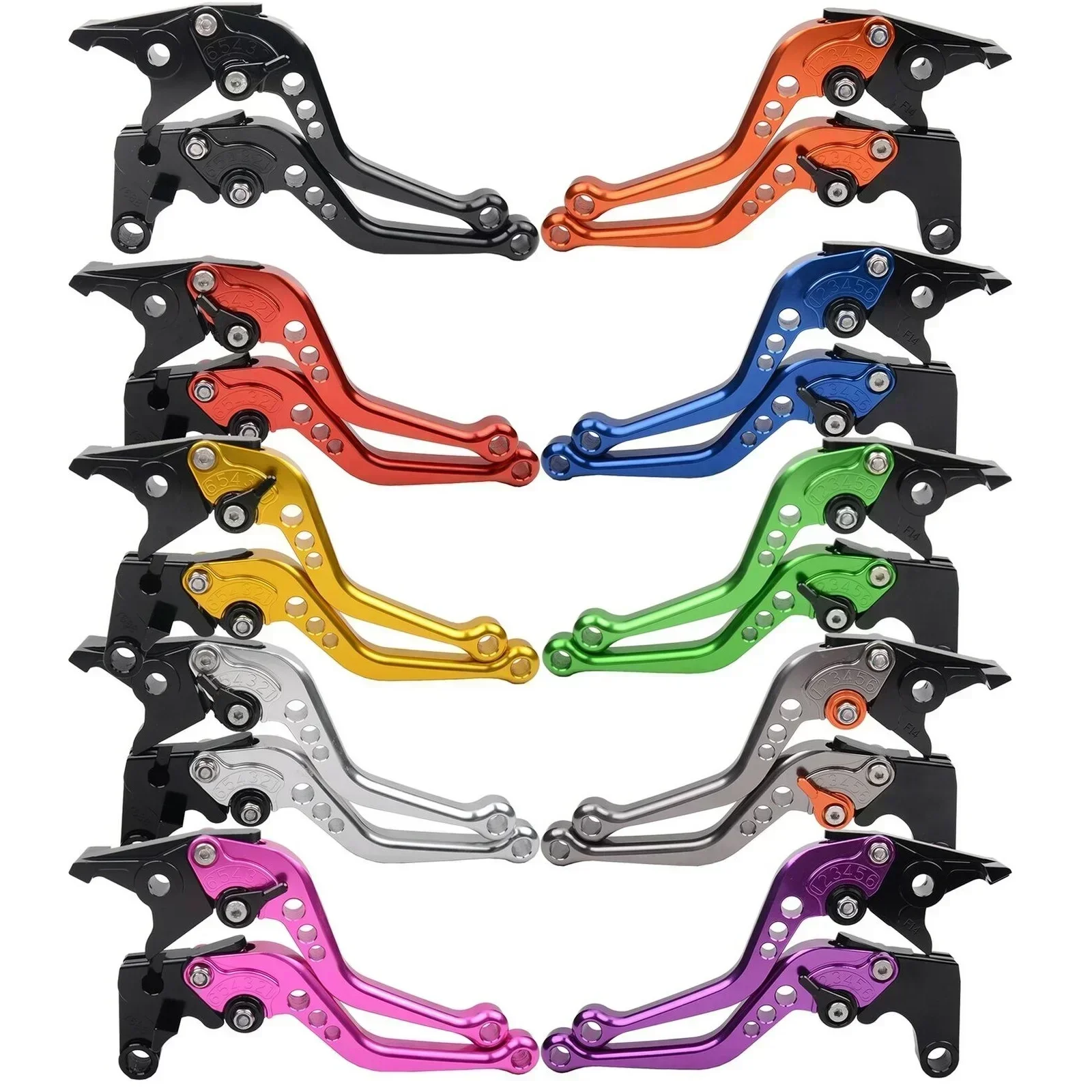 

Short Motorcycle 7/8" 22mm Adjustable Brake Clutch Levers For Kawasaki ZX636R / ZX6RR 2005-2006