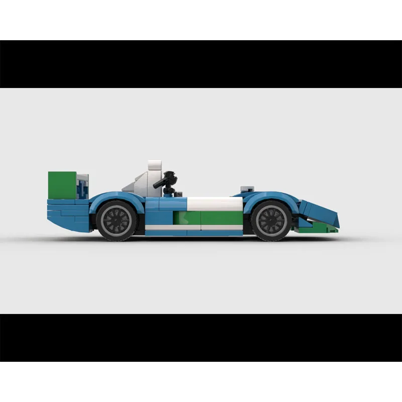 

MOC-207907 Iconic Champion Race Car Building Block Model 254 Parts MOC Creative Boy Children's Birthday Building Block Toy Gift