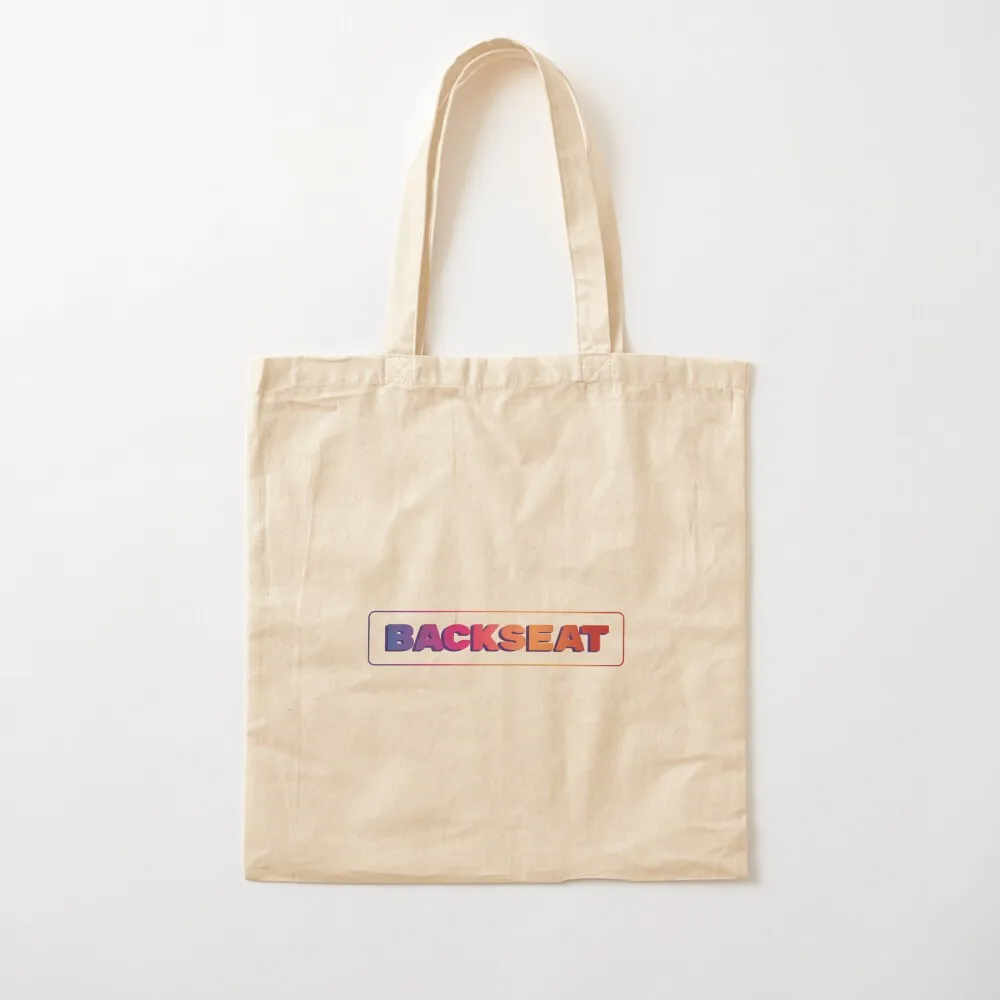 

Backseat logo Tote Bag women bag Canvas stote women personalized Canvas