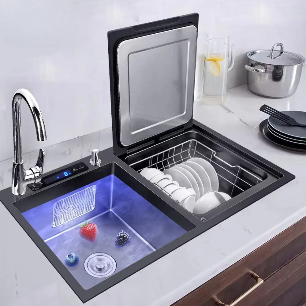 

European Standard Lavaplatos Modernos Sink Stainless Steel Fregaderos De Cocina Undermount Smart Kitchen Sink with Dishwasher