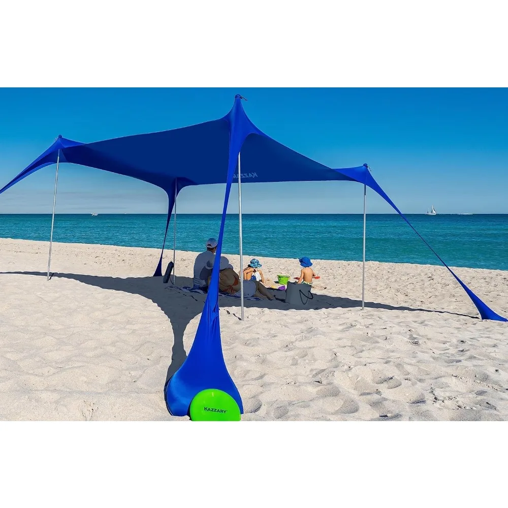 Beach Tent Sun Shelter, UPF50+ Lightweight Outdoor Beach Shade Canopy. Easy Setup Beach Canopy Tent Sun Shade