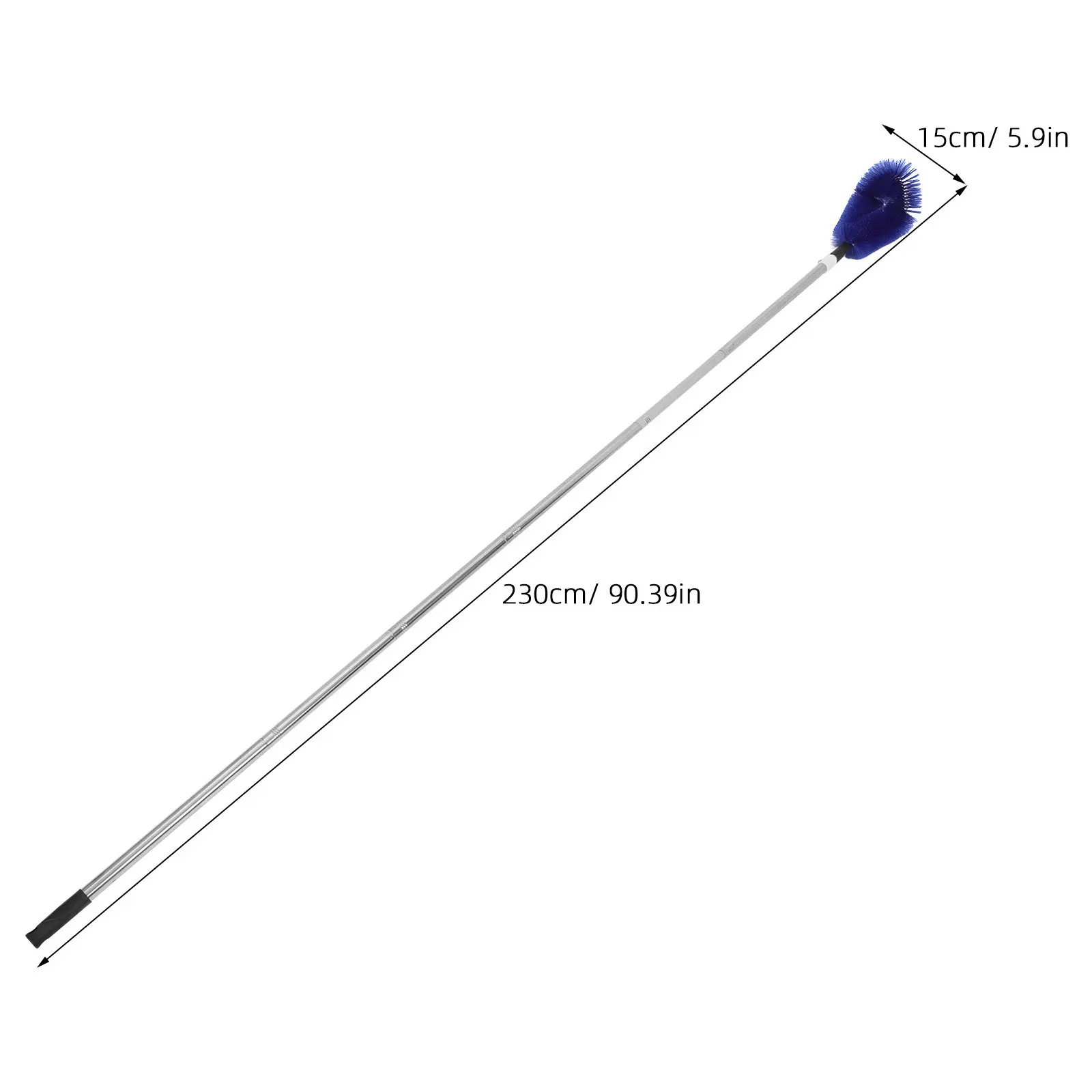 Extendable Gutter Cleaning Brush with Telescoping Pole, Adjustable Length & Multi-Angle Roof Downspout Cleaner