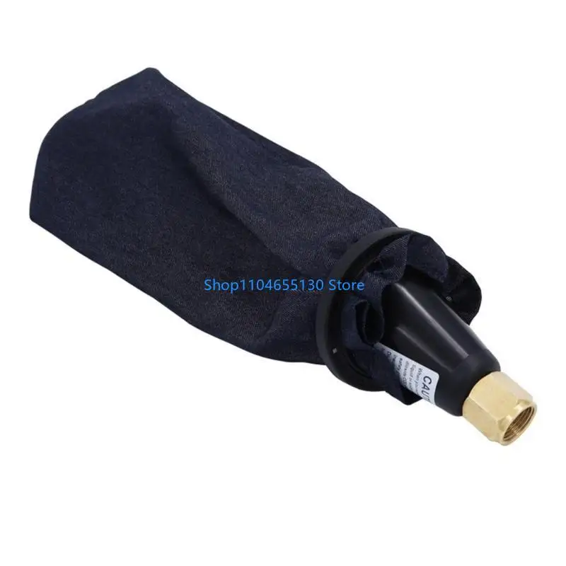 Efficient Dry Ice Maker Attachment with Collection Bag Household Dry Ice Maker with Plastic Cone CO2 Cylinder Adapter