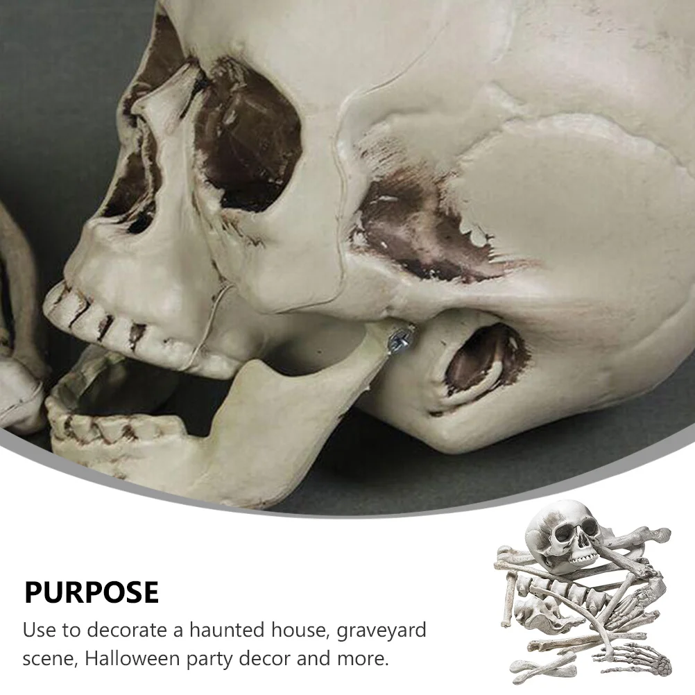 

Halloween Bones Decoration 1 Pack Plastic for Spooky Party Centerpieces Frightening Decor