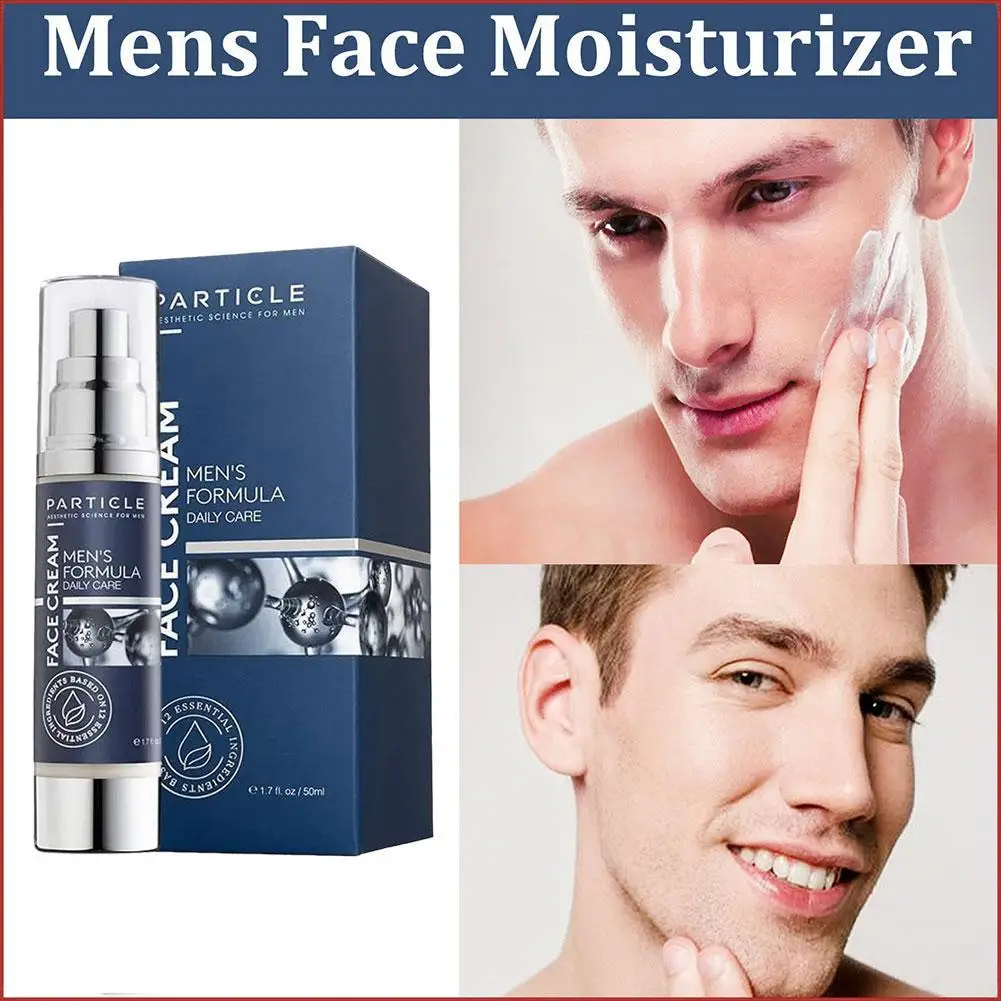 Particle 6-in-1 Face Cream For Men Reduce Bags Dark Spots Wrinkles Soothing Skin After Shaving Mineral Anti-aging Daily Cream