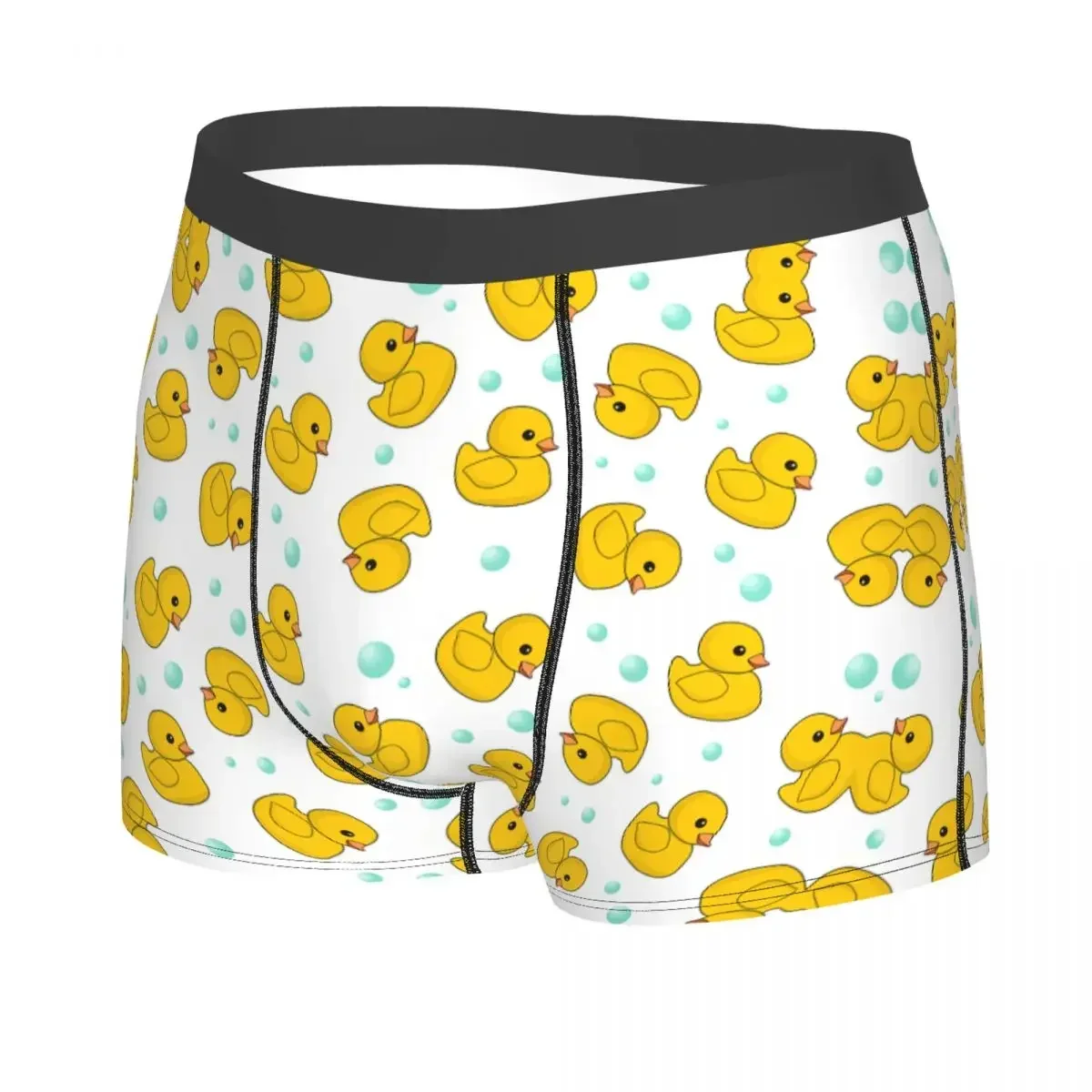 Custom Yellow Duck Underwear Men Breathable Boxer Briefs Shorts Panties Soft Underpants For Homme