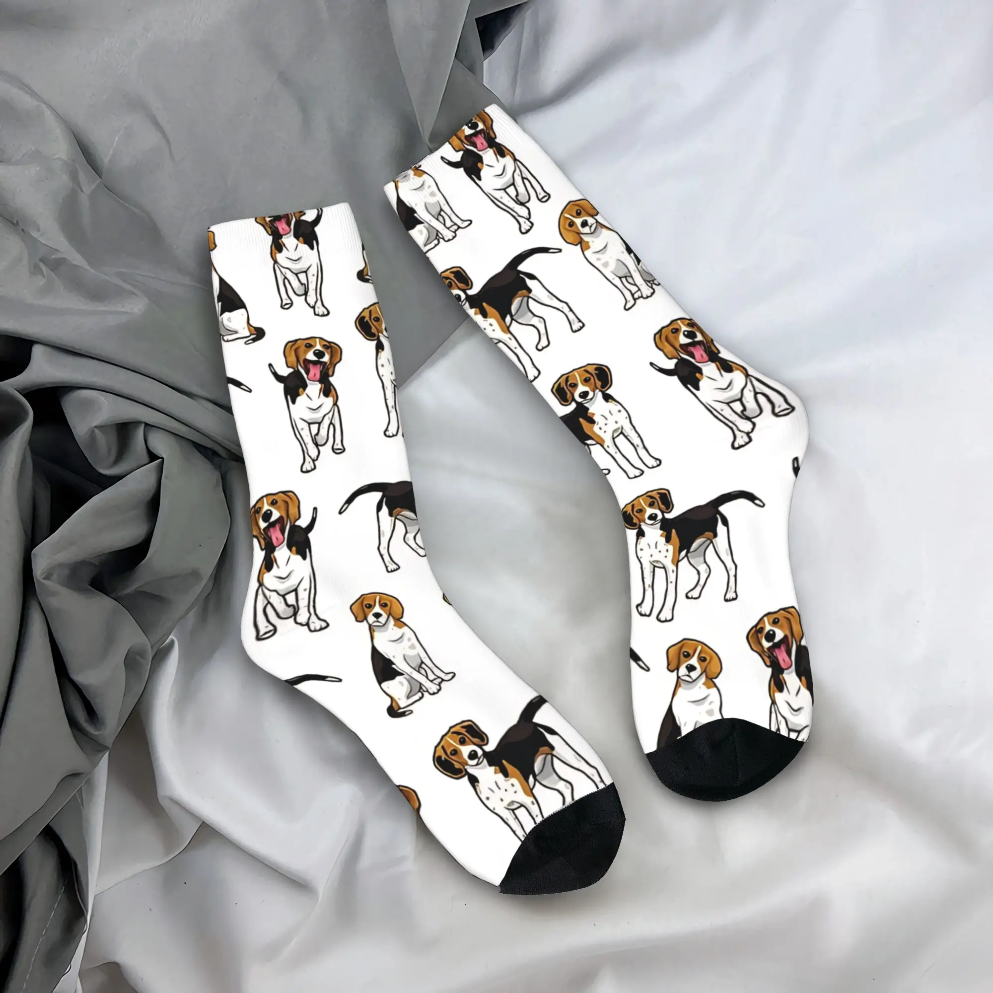 Treeing Walker Coonhound  Stockings  Printed Fashion Socks Spring Non Slip Socks Men's Running Soft Socks
