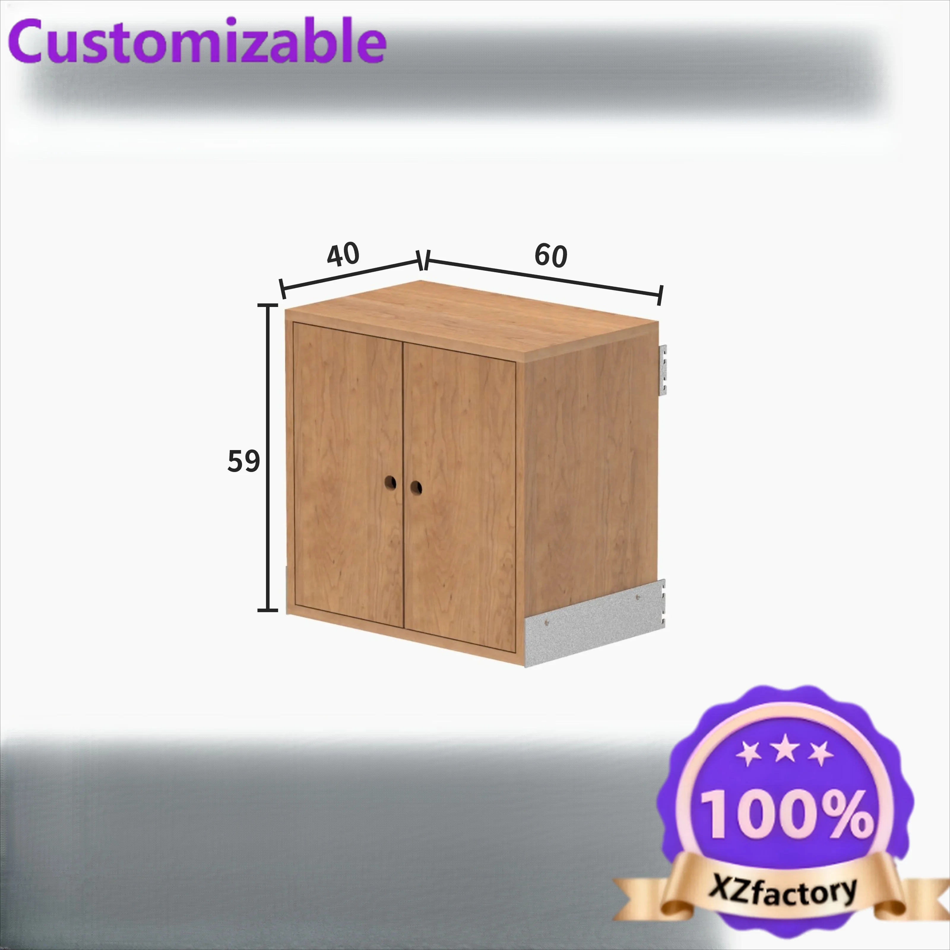 Factory Direct 2026 Top RatedAluminum frame wall hanging module system Wall metal solid wood laminate Wall hanging rack Open sto