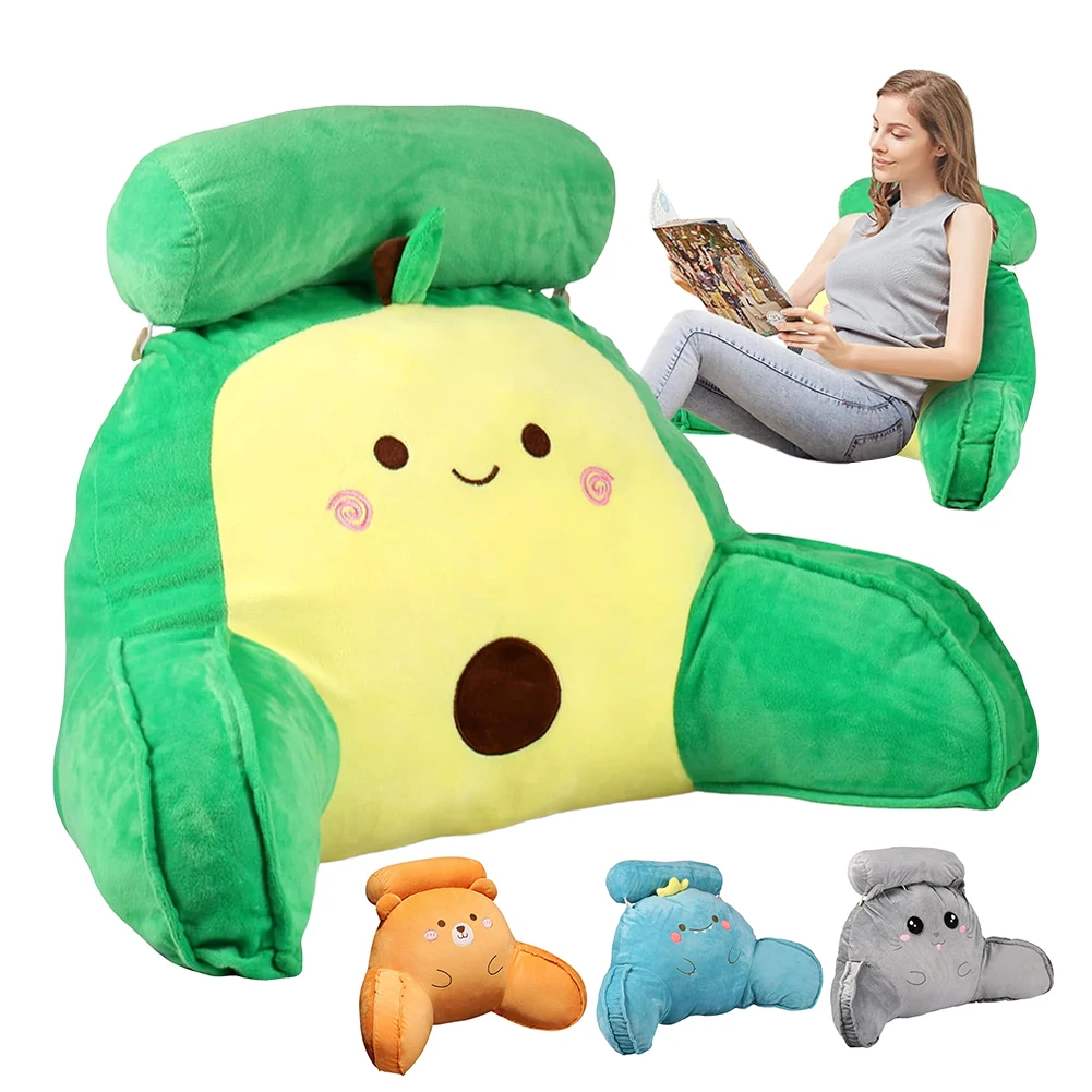 Bed Reading Pillow Washable Cover Back Support Pillow For Reading Watching TV