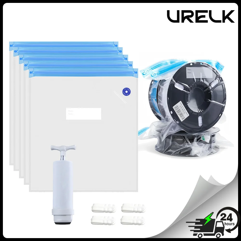 Filament Storage Bags Vacuum Kit Filament Bags Storage Spool Sealing Dust Proof Humidity Resistant for Keeping Dry