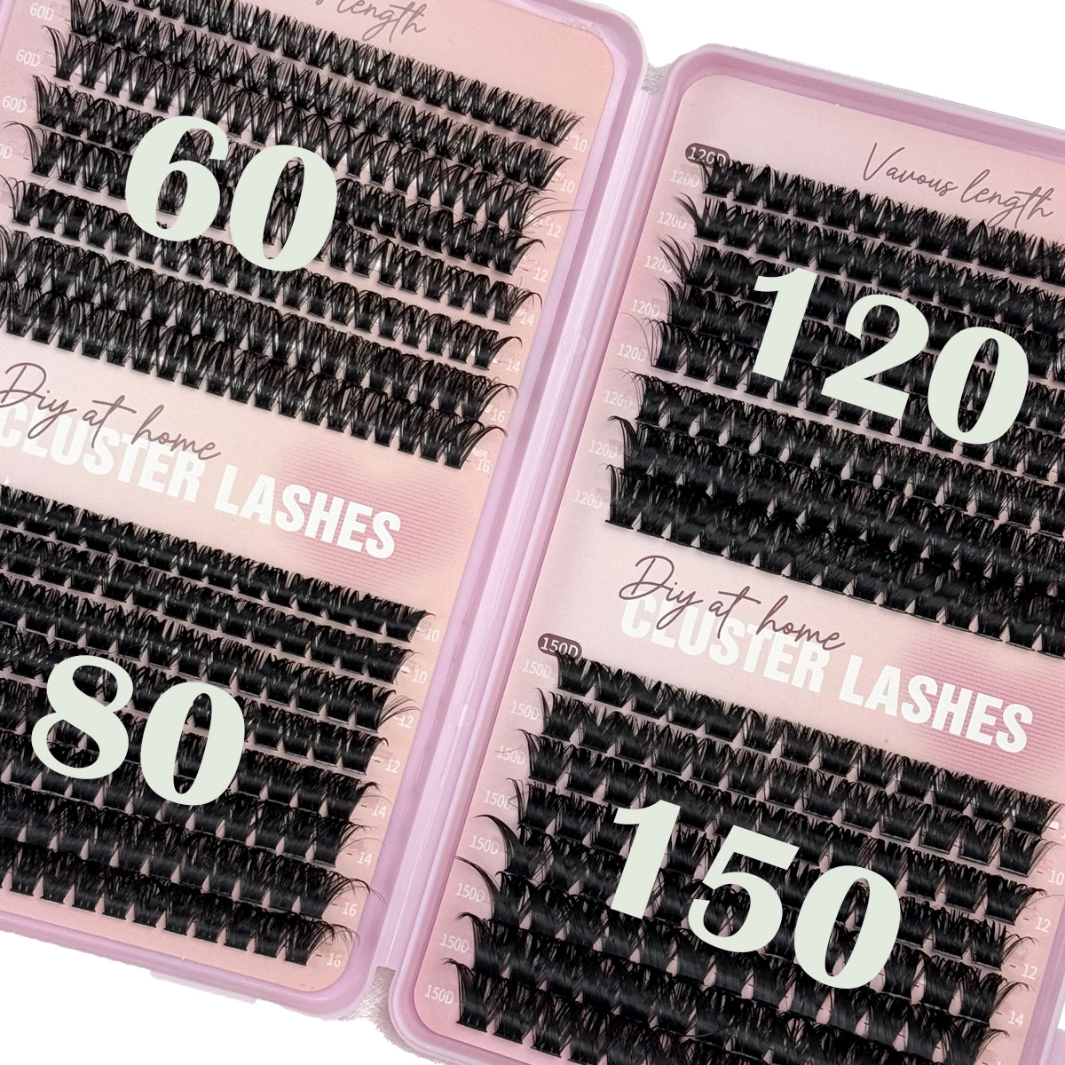 32줄 60-150P 개별 속눈썹 클러스터 D 컬 믹스 속눈썹 클러스터 3D 위스피 DIY 속눈썹 연장 내추럴 속눈썹 속눈썹 북