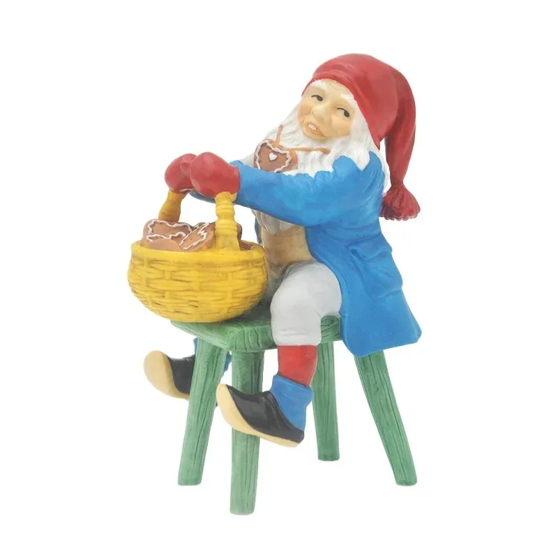 Party Decoration Christmas Ornament Lucky Elf Santa Claus Grandpa Figurine Sculpture Home Ornament Holiday Gifts Ceramic Crafts