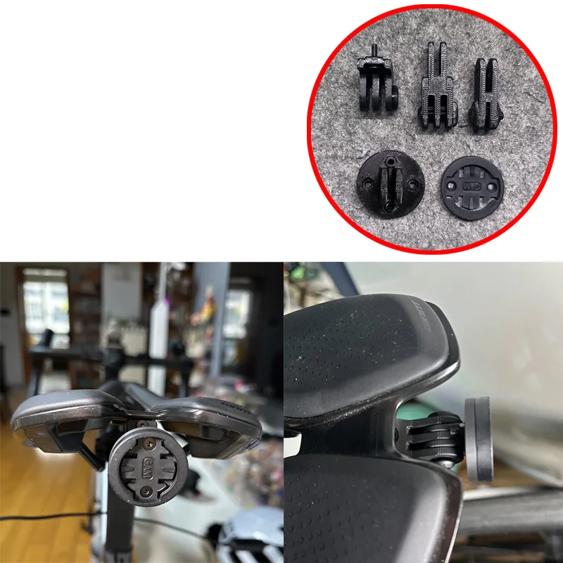 1Set For Giant Approach Fleet SL SLR Bike Saddle 3D Printed UniClip Hole to GoPro Mount Adapter Action Camera Bracket Holder