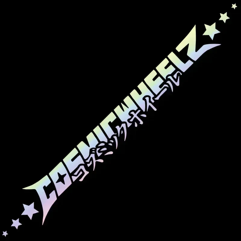 30CM Cosmicwheelz Drift Stance JDM Car Sticker Anime Motivation Dream Build Escape After The File Vinyl Decal for Car Window Gla
