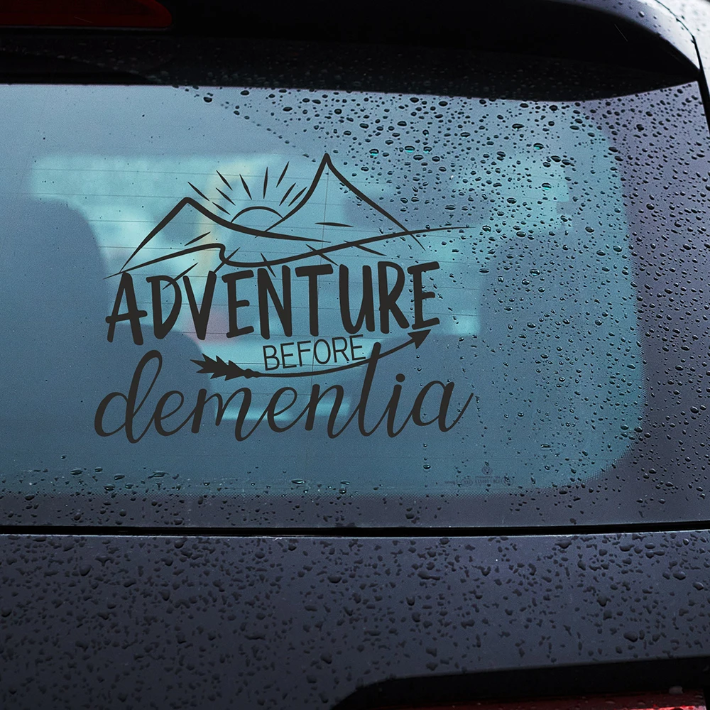 مغامرة قبل الخرف سيارة التصميم الفينيل ملصقات نافذة الشارات الزخرفية زخرفة الملحقات ضبط السيارات المورد #3
