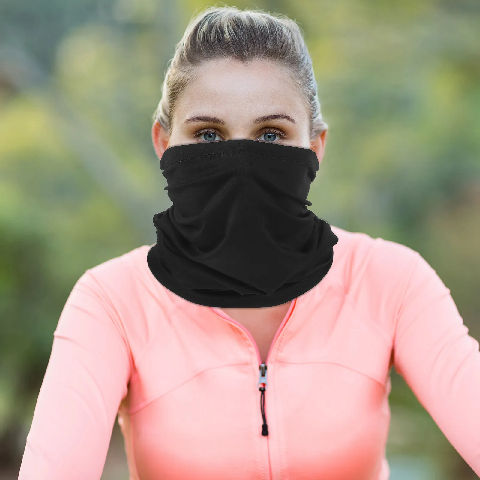 

2Pcs Cycling Face Hood Outdoor Windproof Breathable Face Cover Mask Neck Gaiter for Skiing Running Fishing Workout Summer Gift