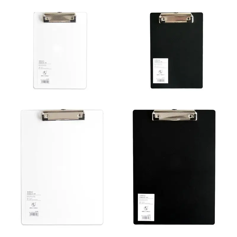 Simples A4 A5 Bloco de notas Memo Pad Board Clip Folhas soltas Bloco de notas Grampos de escrita Transporte direto