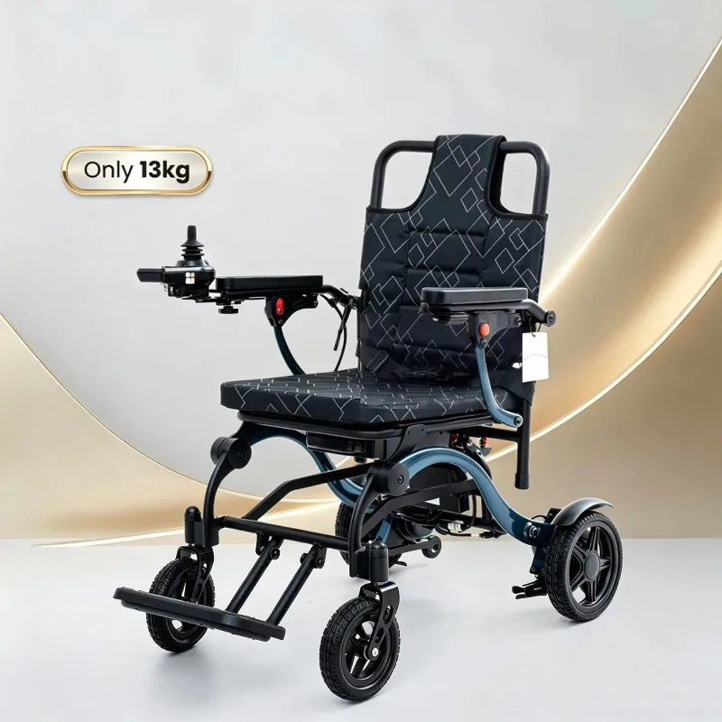 Luxury 400W Aluminium Alloy 12A Lithium Battery Portable Lightweight Folding Power Smart Electric Wheelchair for Elderly