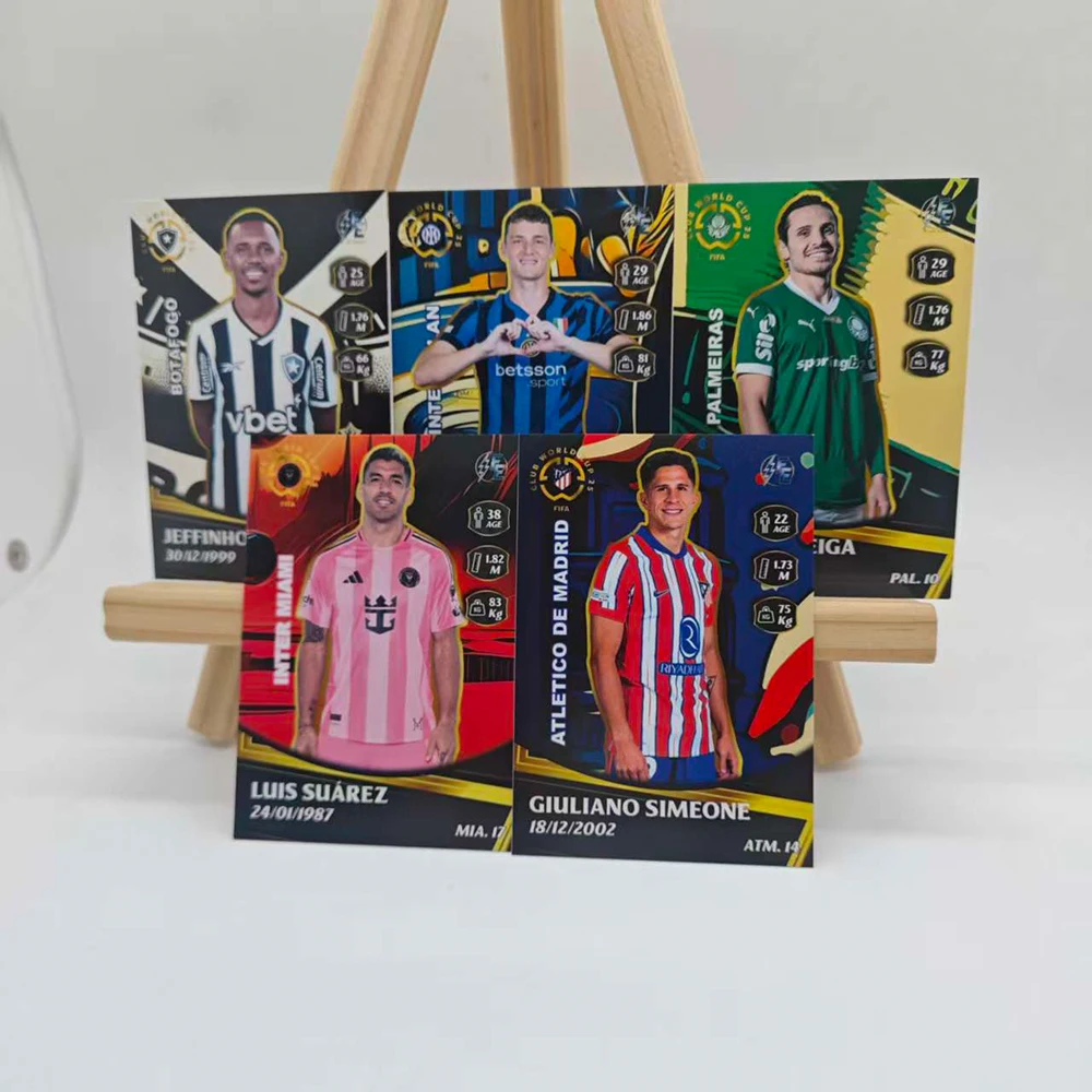 بانيني 2025 كأس العالم سيرجيو راموس أنجل دي ماريا هاري كين أرتثر كابرال بطاقة قابلة للجمع نسيج لامع هدايا المهرجان