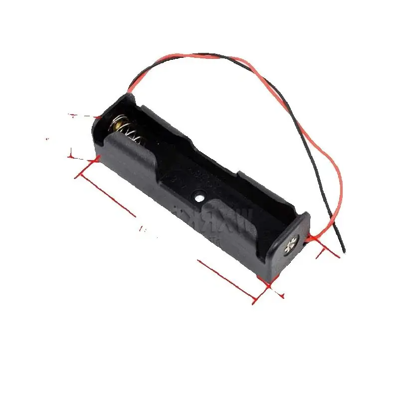

10pcs 18650 Power Bank Cases 1X3.6V-4.2V 18650 Battery Holder Storage Box Case 1 Slot Battery Container With Wire Lead DIY