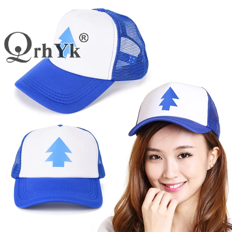 Women Men Trucker Baseball Cap Pine Tree Dipper Gravity Fall Mesh Hat Adjustable