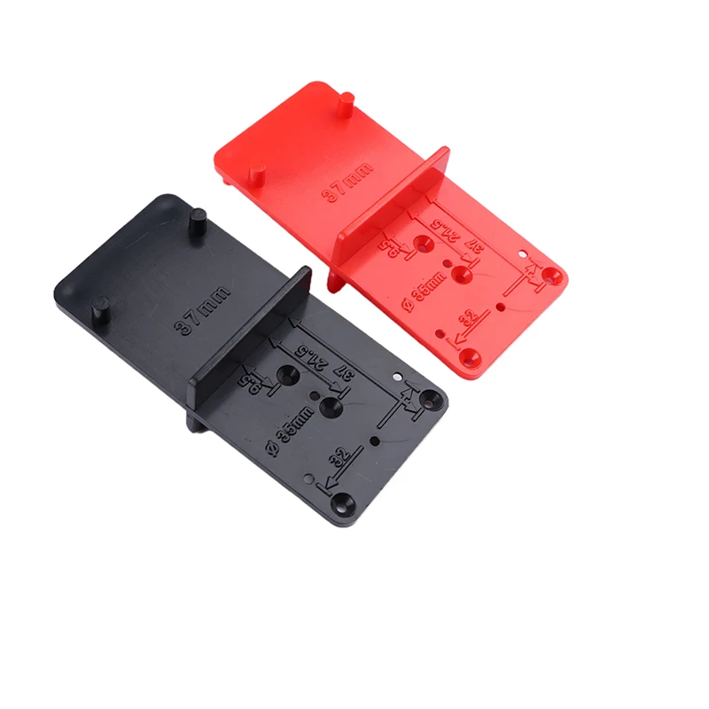 Cabinets Installation Template Woodworking Tools 28/35-37mm Hinge Hole Drilling Guide Plastic Woodworking Punch Opener Locator