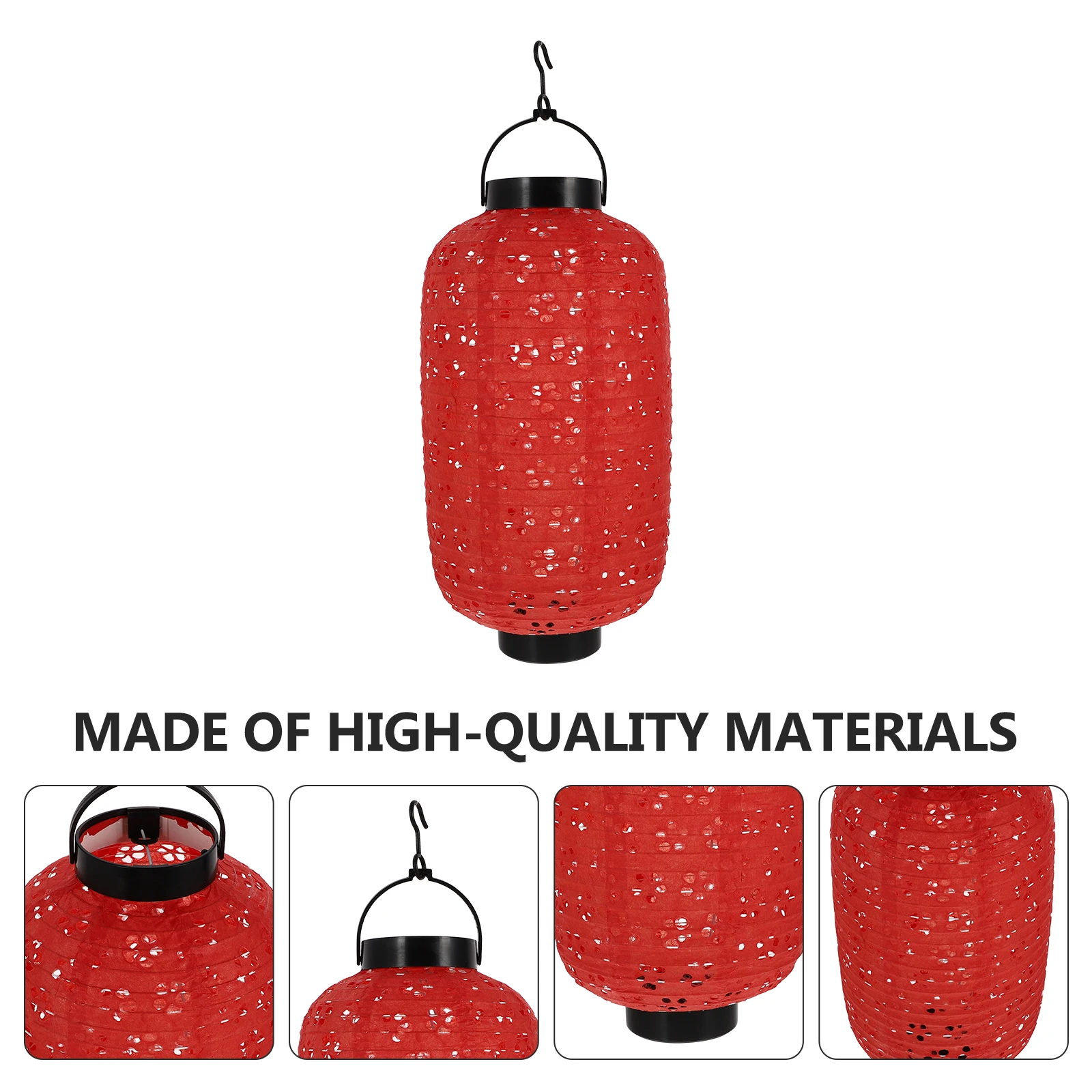 

Glowing Paper Lantern Luminous Red Decor Hanging Festive Home Wedding Birthday New Year Carnival Event