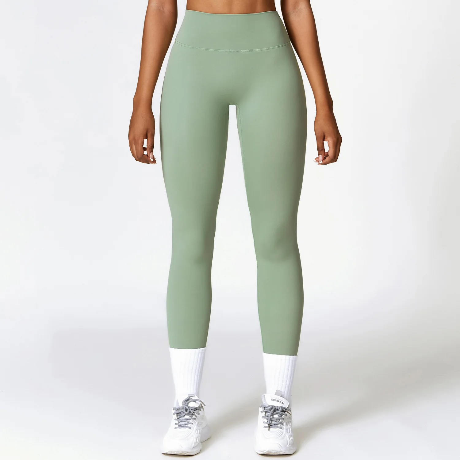 Leggings sportivi pantaloni da Yoga da donna senza cuciture a vita alta Push Up collant da donna Running Fitness Workout Scrunch Leggins abbigliamento da palestra