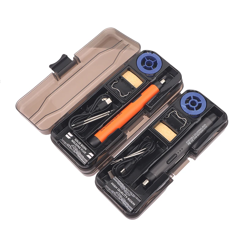 USB 5V 8W Wireless Charging Electric Soldering Iron Fast Charging Lithium Battery Solder Iron Portable Repair Welding Tools