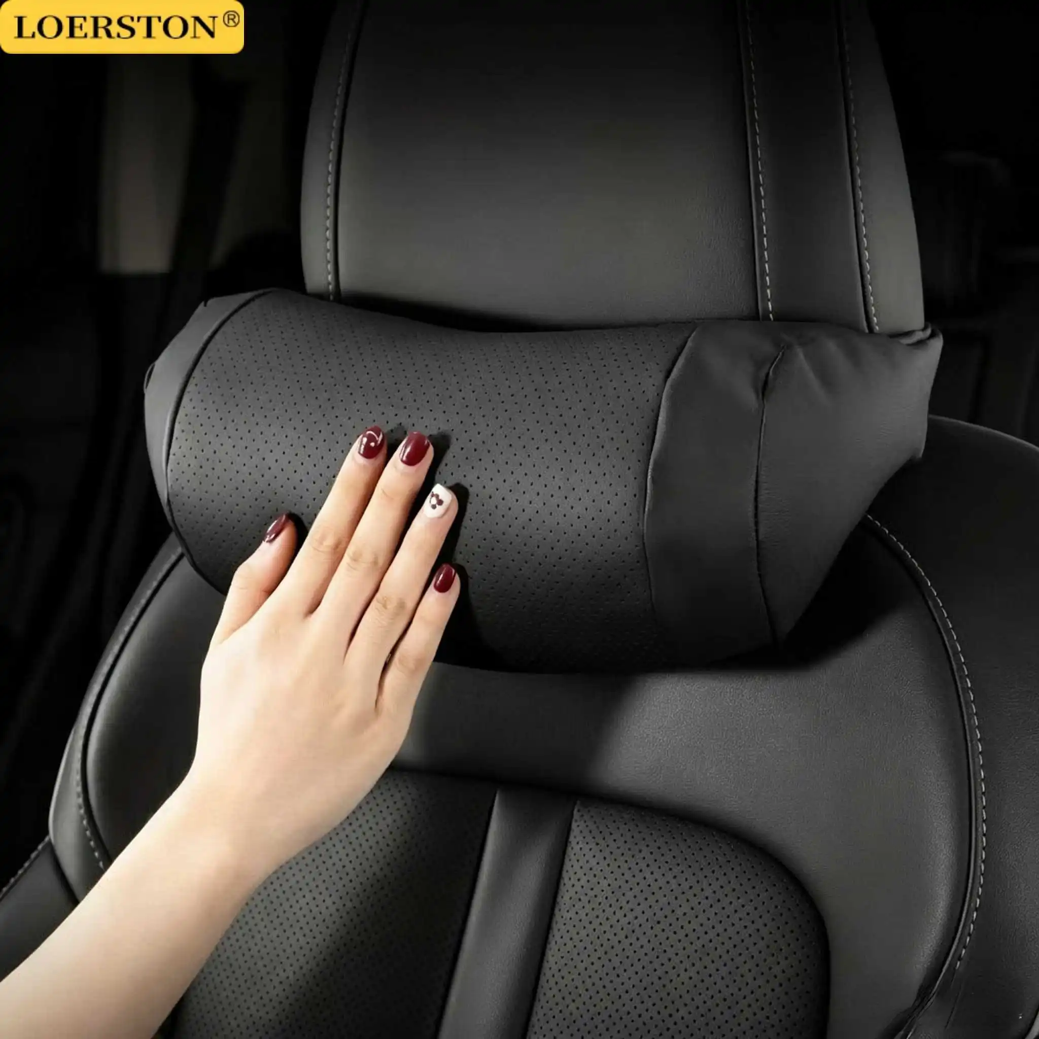 Car Seat Headrest Universal Travel Rest 3D Neck Pillow Protect Neck Soft Fluffy Comfortable Neck Rest Car Accessories
