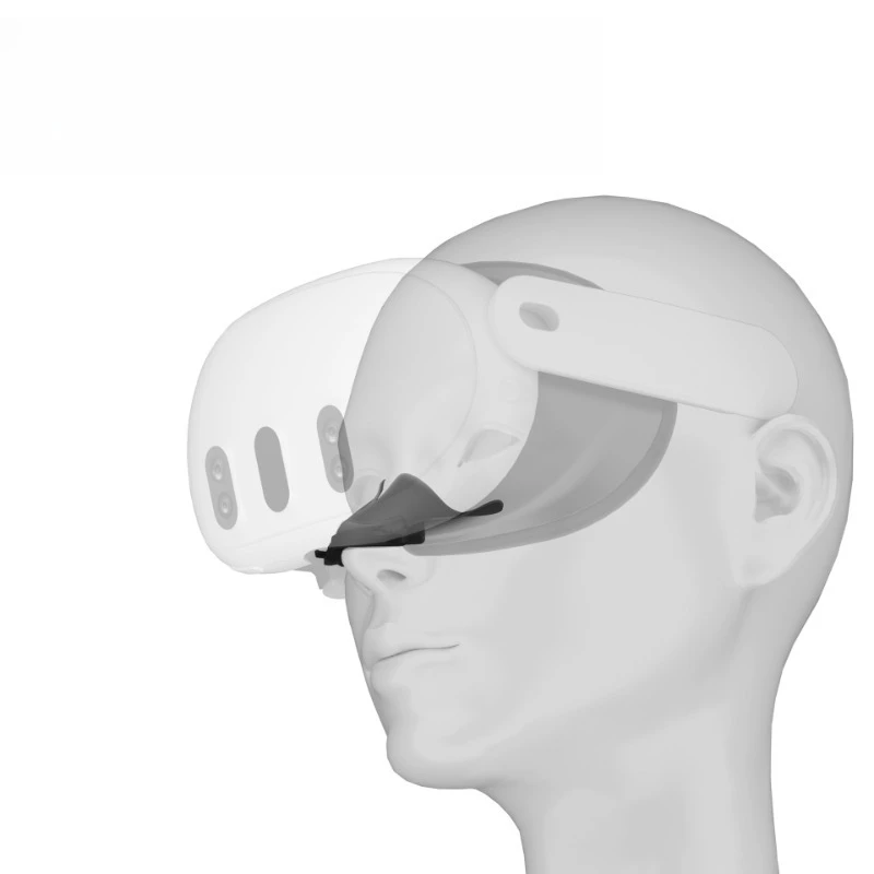 

Applicable Metaquest3VR Glasses Silicone Mask Nose Shading Soft Anti-Sweat Face Bracket
