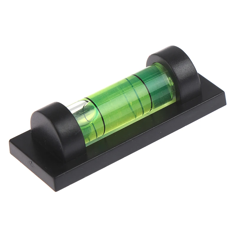 1pcs Liquid Level Indicator Mini Bubble For Spirit Level For Daily Leveling Bottom Magnetic Horizontal Bead Bracket Level Gauge