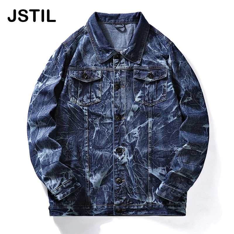 

2022 New Brand Denim Casual Jackets Men's Winter Black Tooling Fashion Jacket Oversize Streetwear Warm Clothing Coats Jacket Men