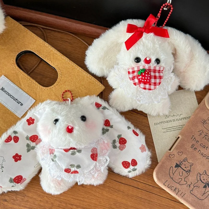 

Cute Handmade Rabbit Doll Keychain Pendant Fluffy Keychain Bag Hanging Decoration