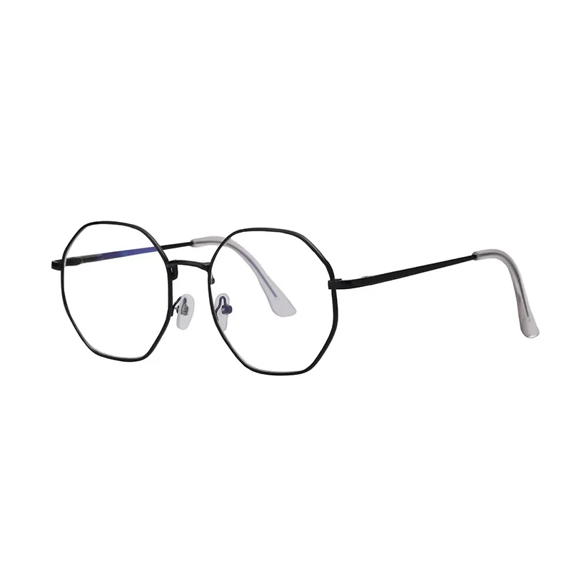 Men Vintage Anti Blue light Clear Glasses Metal Frame Round Vision Care Classic Eyewear Women Lens Myopia Optical Mirror Eyewear