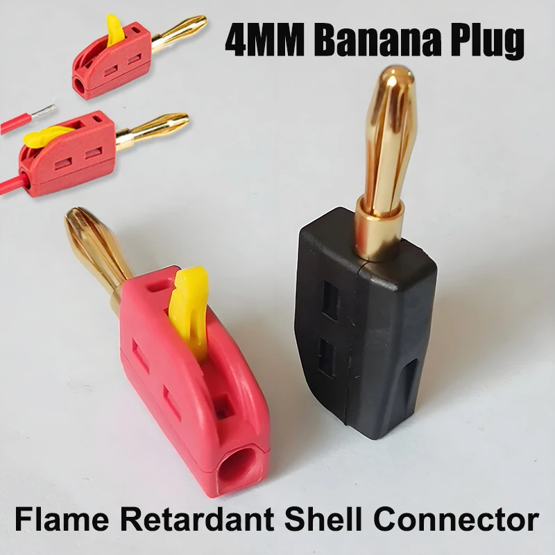 

1PCS 4MM Banana Plug Socket Standard Female Flame Retardant Shell Connector 8mm Perforated Banana Plug Terminal Accessories