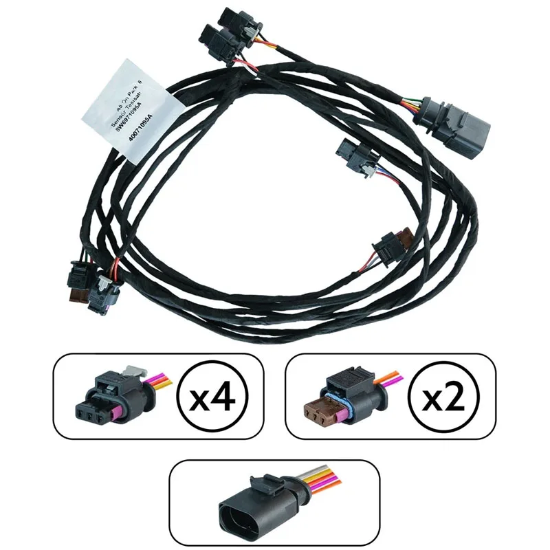 

8W6971095A Для S5 A5 ДАТЧИК ПАРКУРОВКИ ПЕРЕДНЕГО БАМПЕРА В СБОРЕ ЖГУТ ПРОВОДОВ 2018-2019 8W6 971 095 A 8W6971095 A
