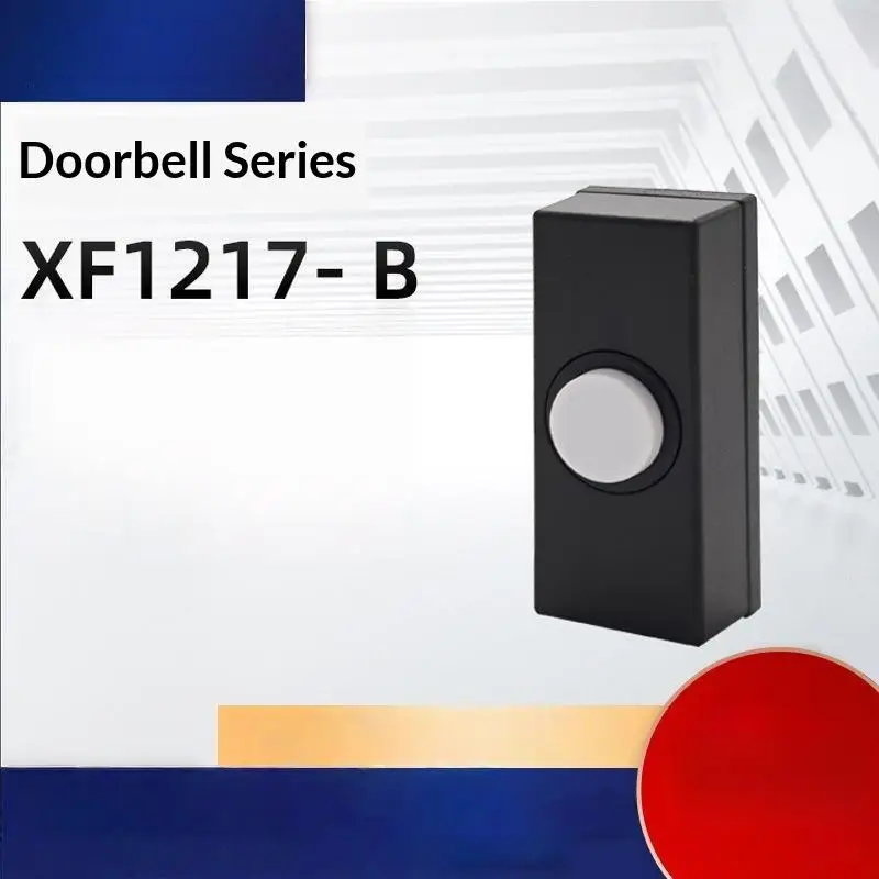 Wall Mounted Doorbell Push Button Switch Mini Plastic Door Bell Replacement Part for Home Access Control System Entryway