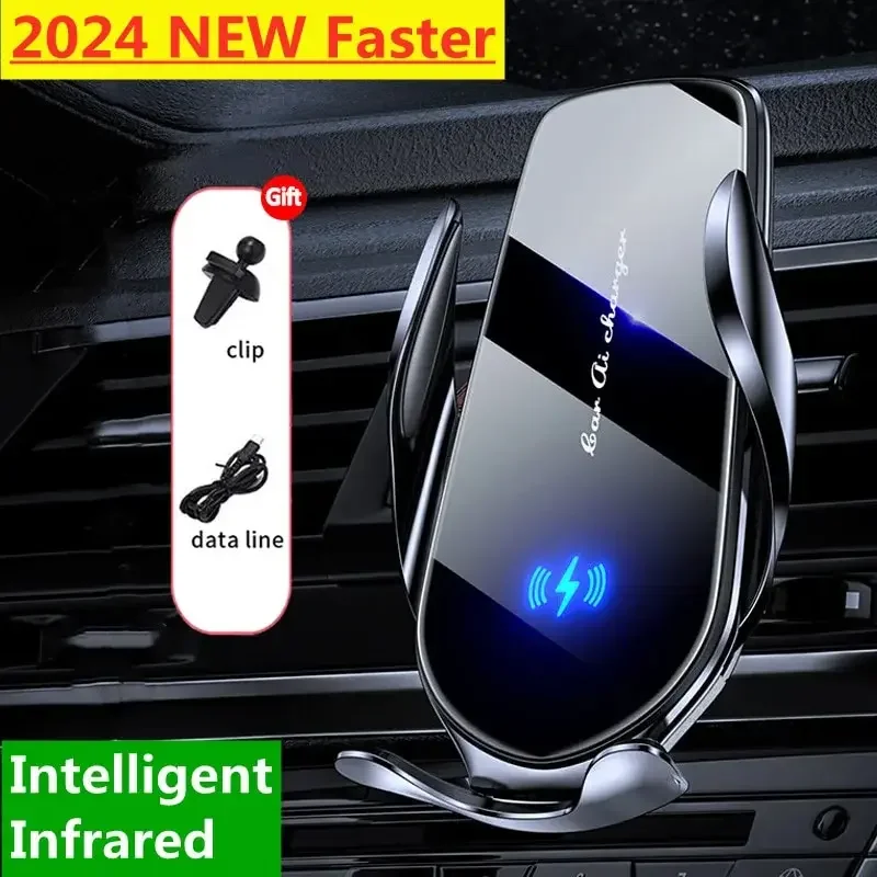 

Car Wireless Charger Air Vent Car Phone Holder Mount 15W Fast Charging Station Car Bracket For 15 14 13 12