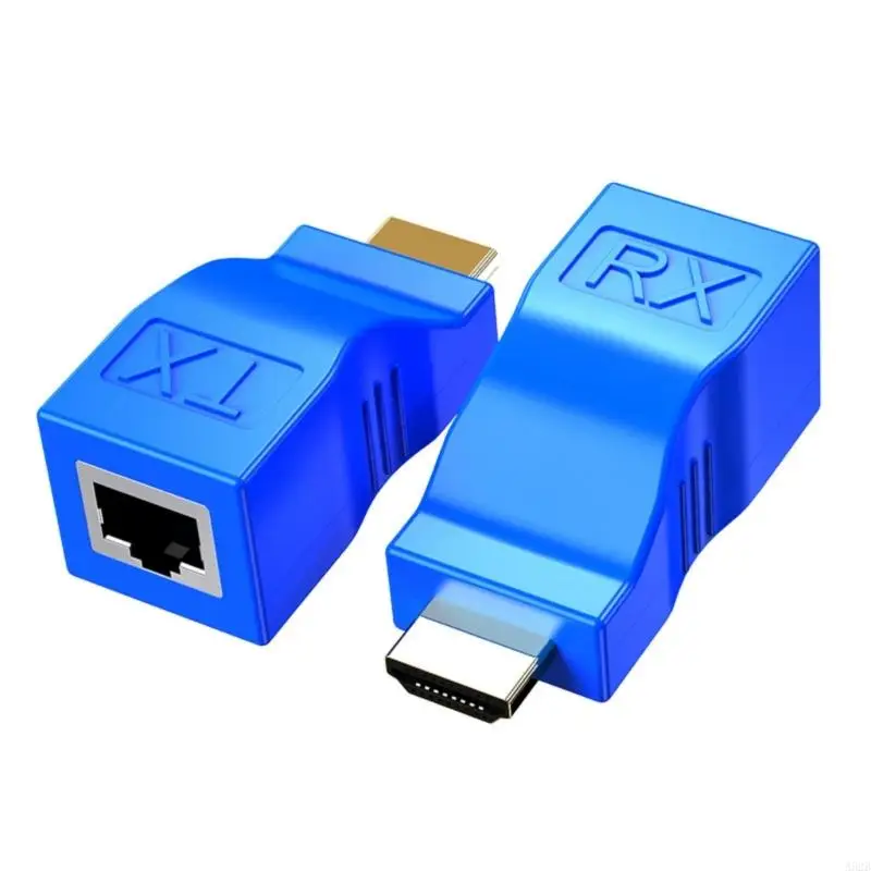 A52B HDMIs to RJ45 Ethernet Extender for Seamlessly Connectivity Extend Up to 98ft