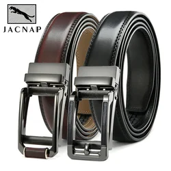 Men Belt Automatic Adjustable Belts Metal Buckle Ratchet Leather Mens Belt Cowhide Jeans Multicolor Belts for Men Ремень Мужской