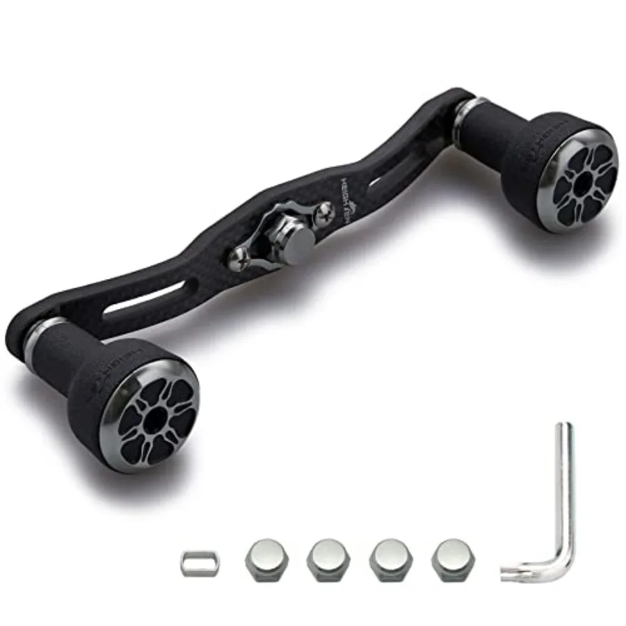 110mm/120mm Fishing Reel Handle for Shimano Daiwa Abu Garcia Penn Kastking Lew's Baitcasting Reel Power Crank Accessory Black a