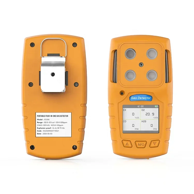 Safewill Wholesale Electrochemical Multi Gas Analyzer 4 in 1 Gas Detector CO/CH4/CO2/O2/H2S High Precision Methane Gas Detector